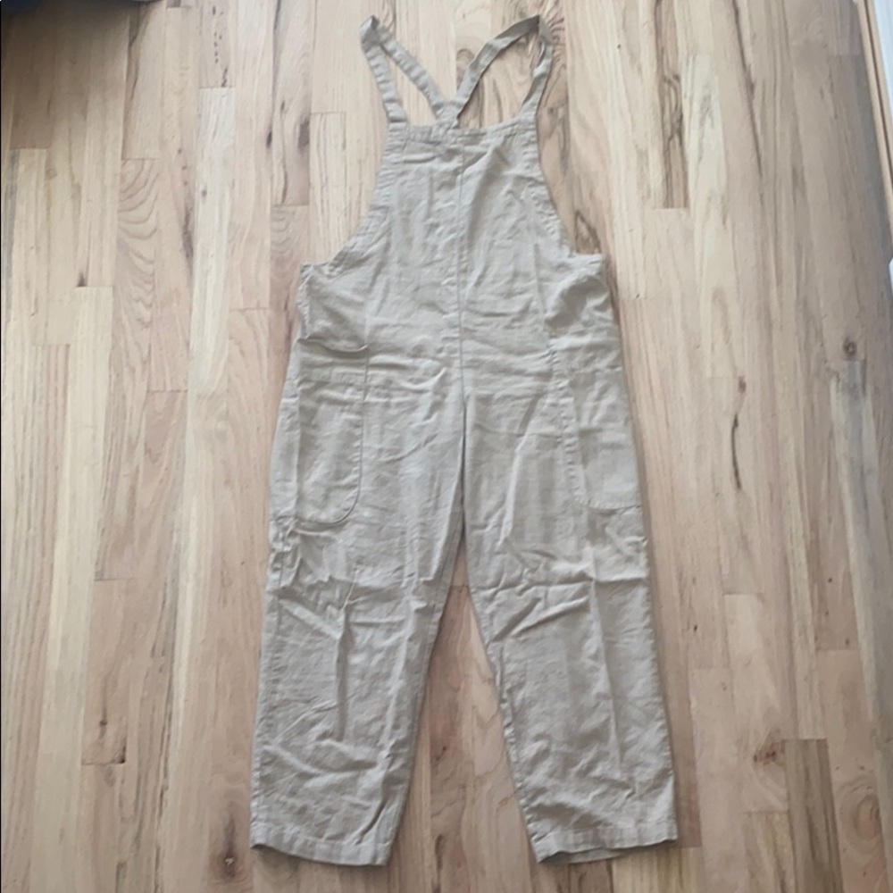 Linen Overalls with 2 Side Pockets